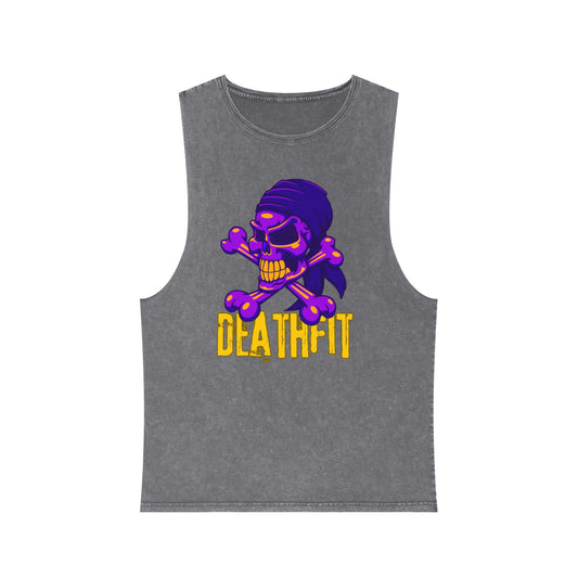 Unisex Stonewash Premium DEATHFIT Tank Top