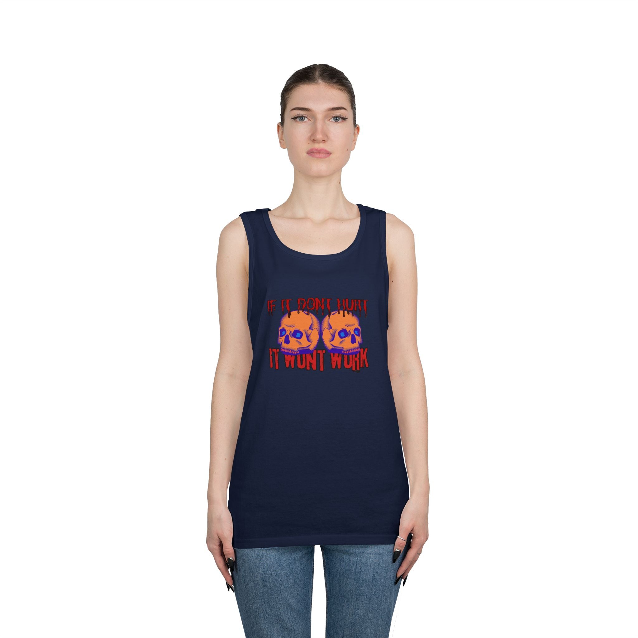 Unisex Heavy Cotton Premium DEATHFIT Tank Top "If IT Doesn't Hurt"