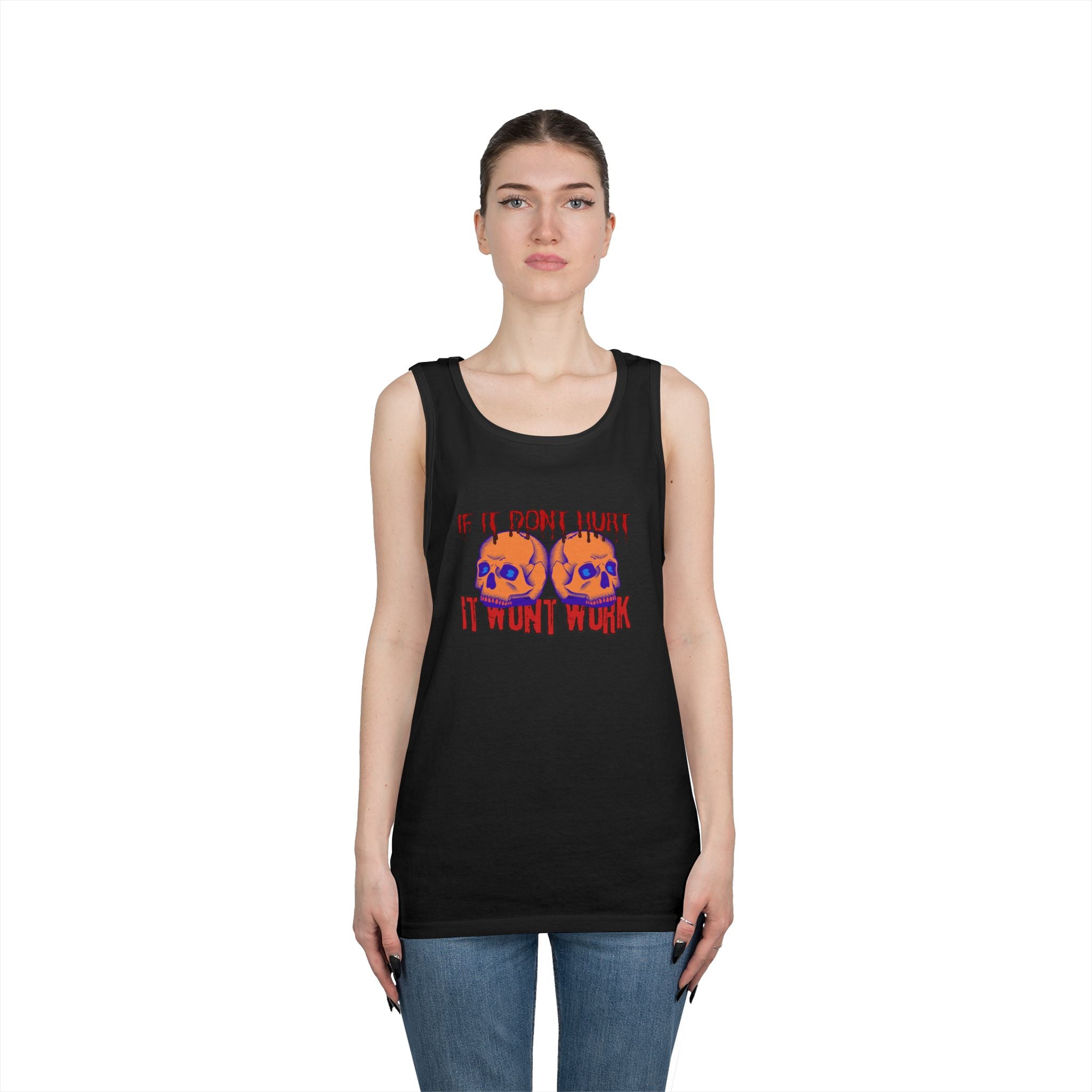 Unisex Heavy Cotton Premium DEATHFIT Tank Top "If IT Doesn't Hurt"