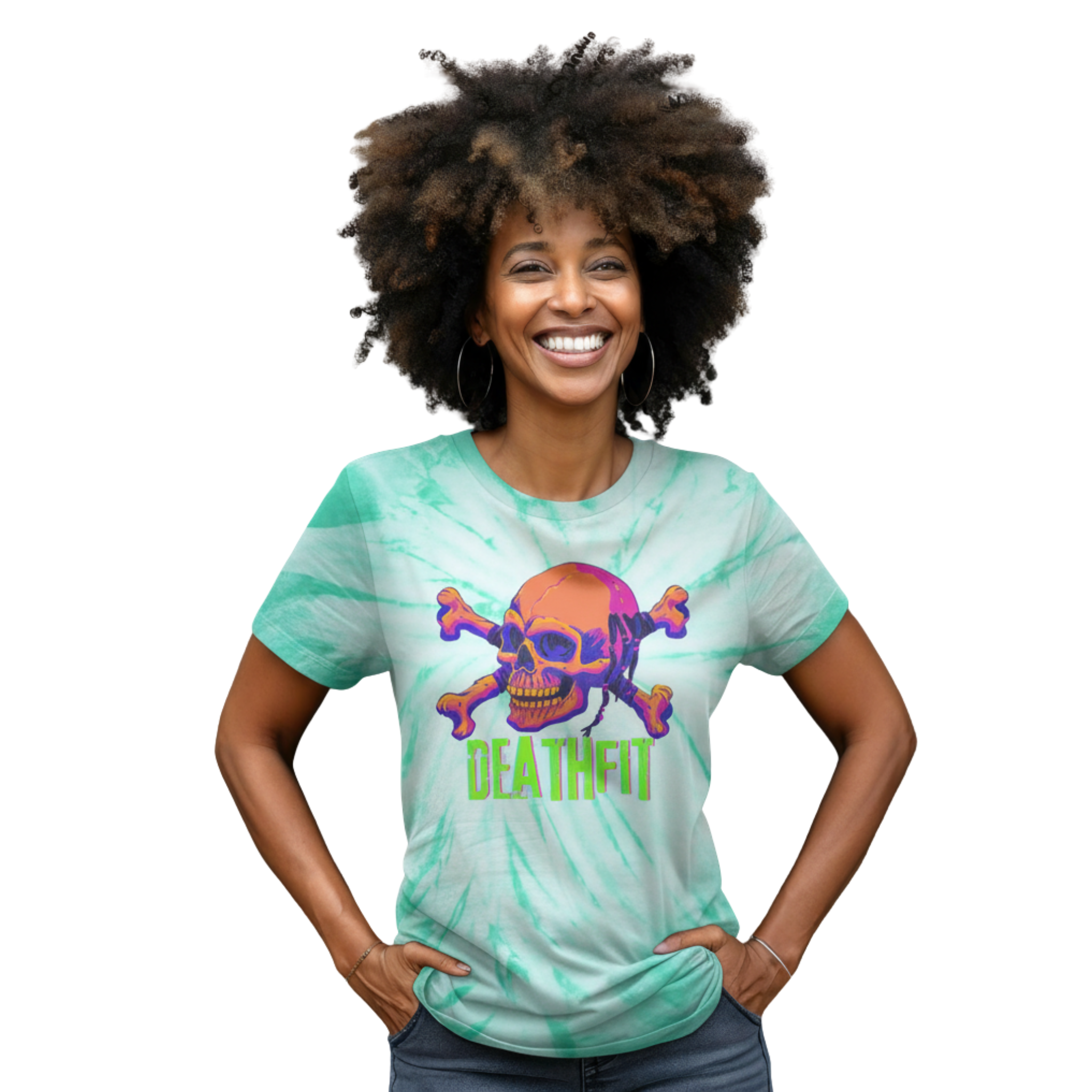 Tie-Dye Tee, Cyclone Premium DEATHFIT Tee