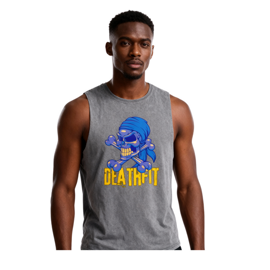Unisex Stonewash Premium DEATHFIT Tank Top