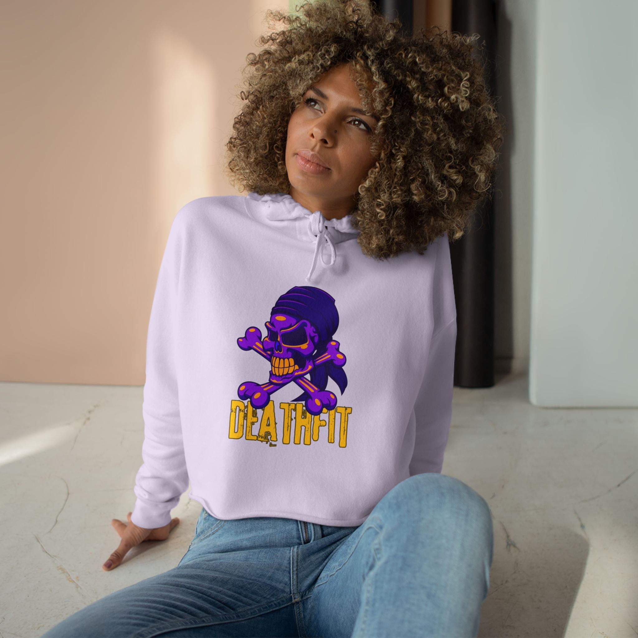 DEATHFIT Premium Crop Hoodie