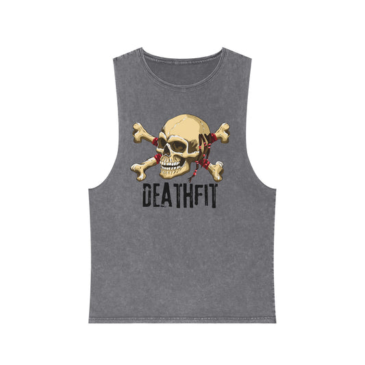 Unisex Stonewash  Premium DEATHFIT Tank Top