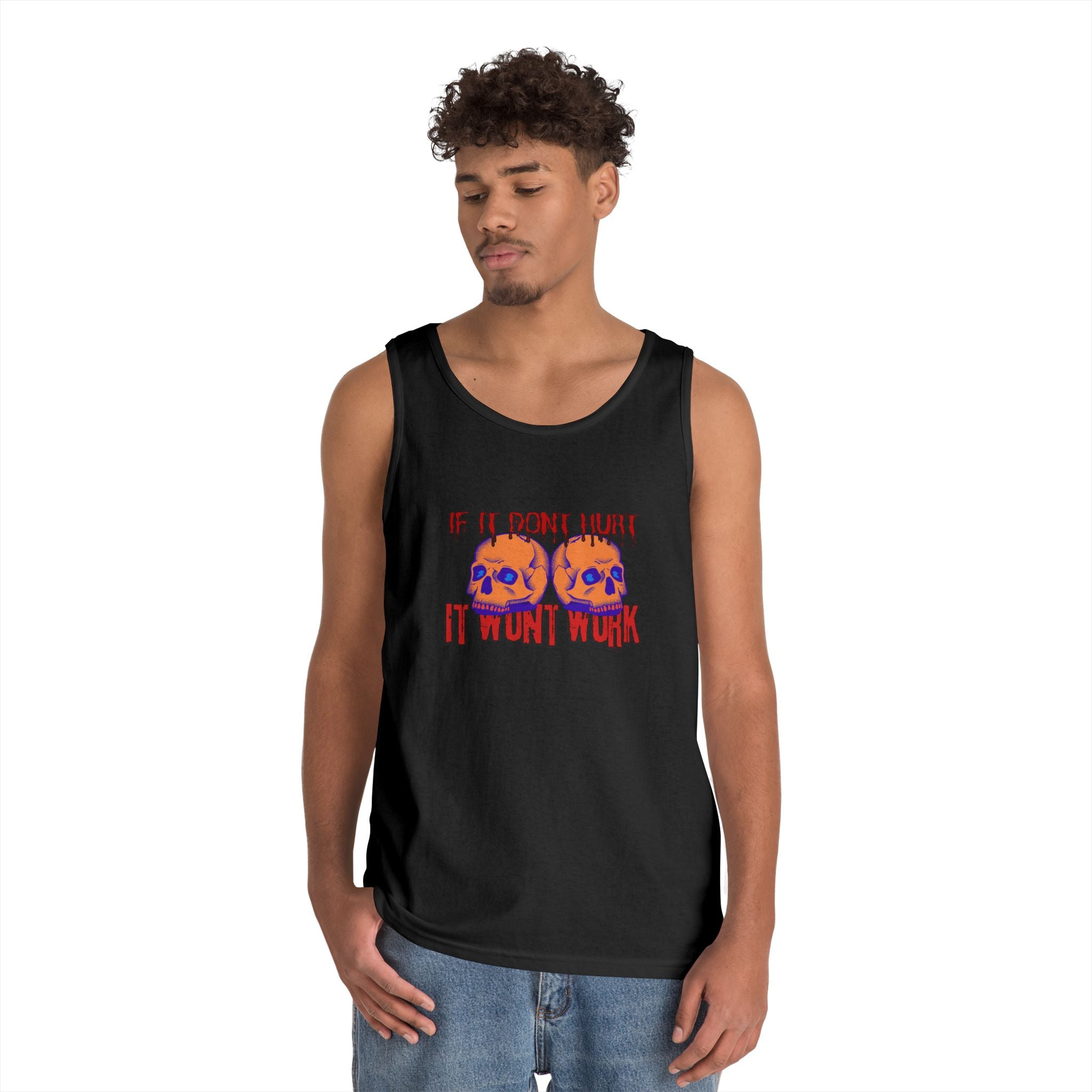 Unisex Heavy Cotton Premium DEATHFIT Tank Top "If IT Doesn't Hurt"