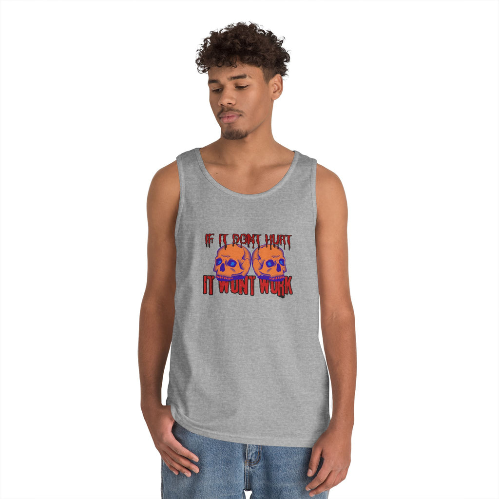 Unisex Heavy Cotton Premium DEATHFIT Tank Top "If IT Doesn't Hurt"