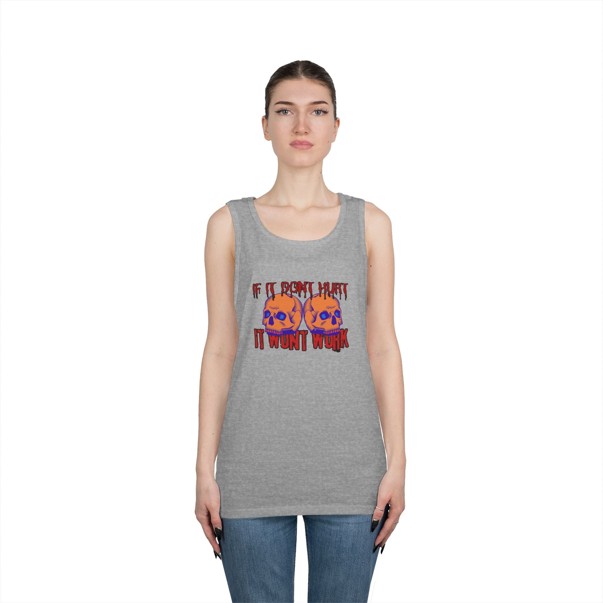 Unisex Heavy Cotton Premium DEATHFIT Tank Top "If IT Doesn't Hurt"