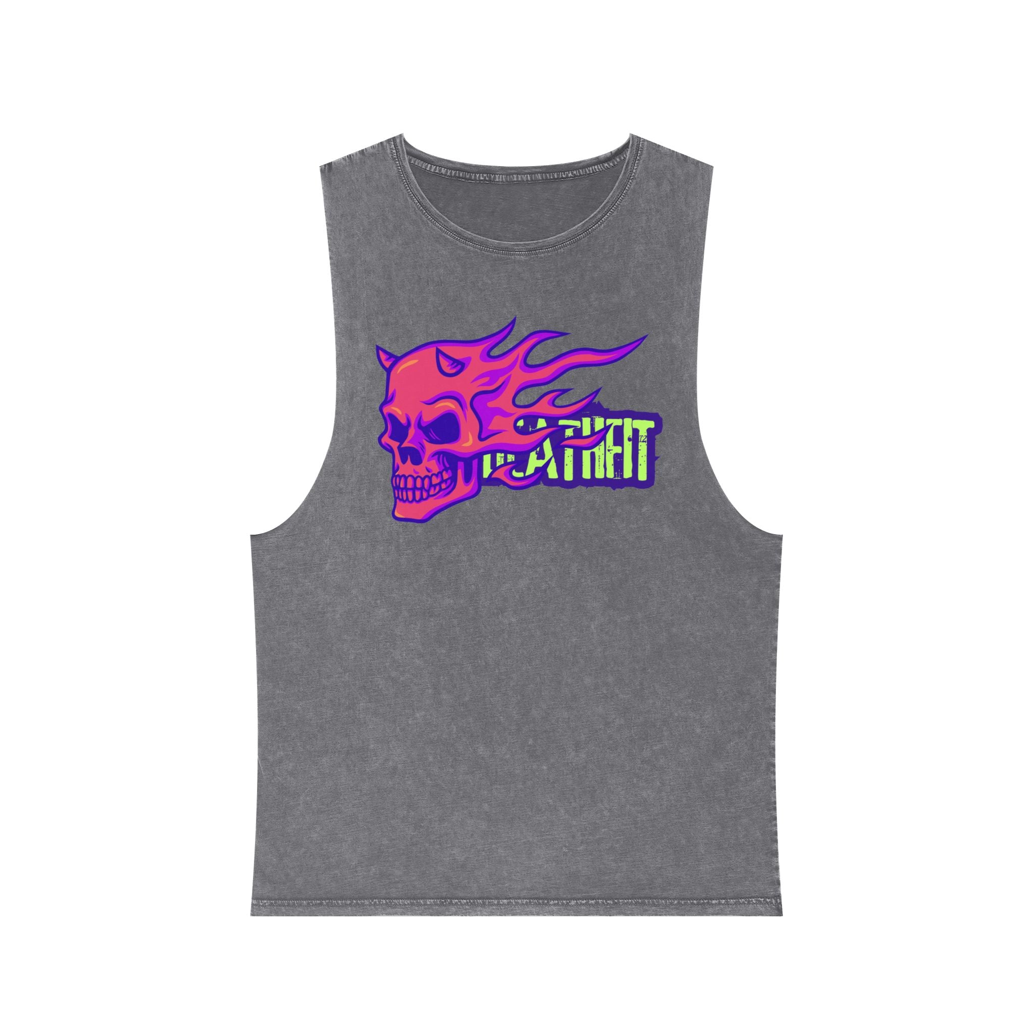 Unisex Stonewash  DEATHFIT Tank Top