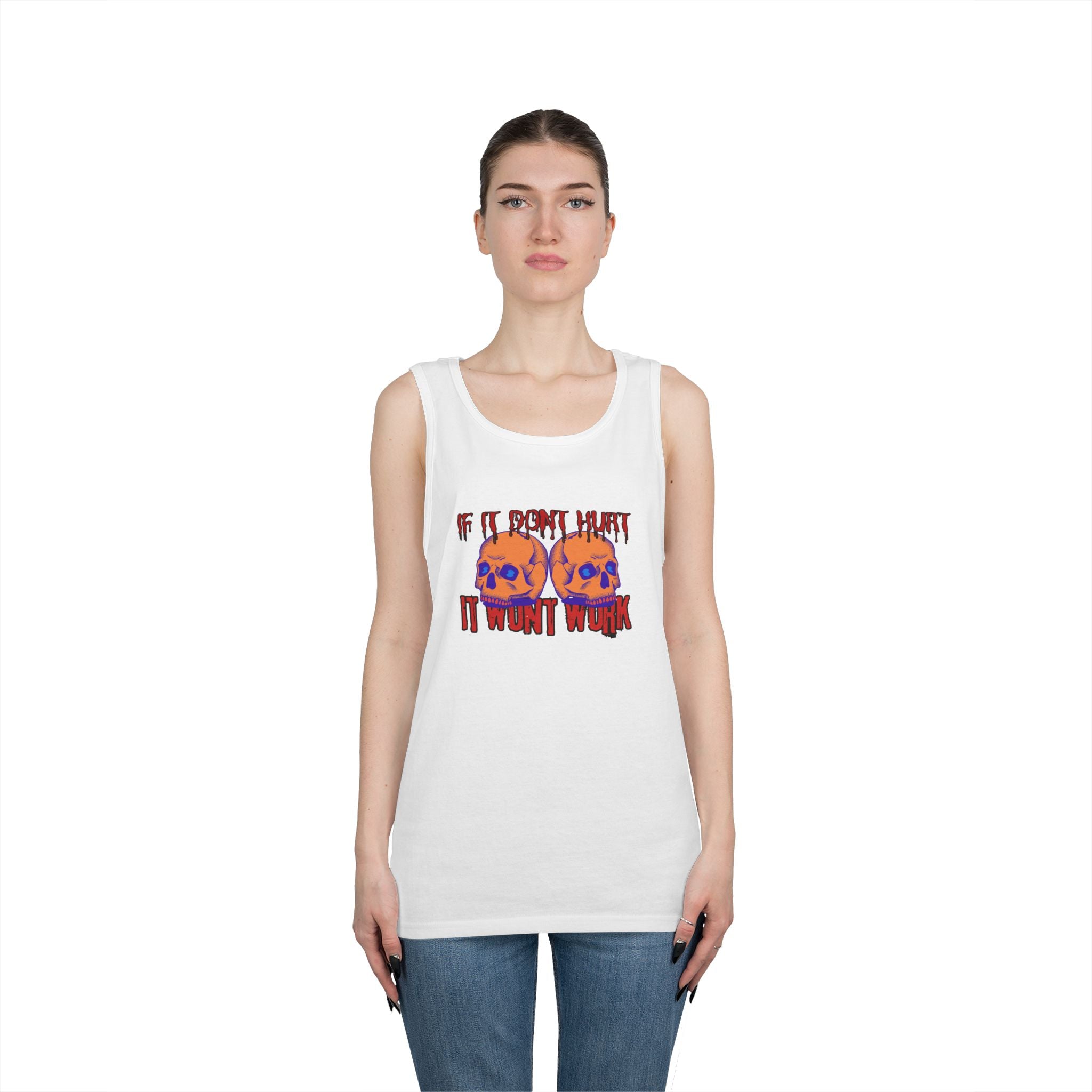 Unisex Heavy Cotton Premium DEATHFIT Tank Top "If IT Doesn't Hurt"