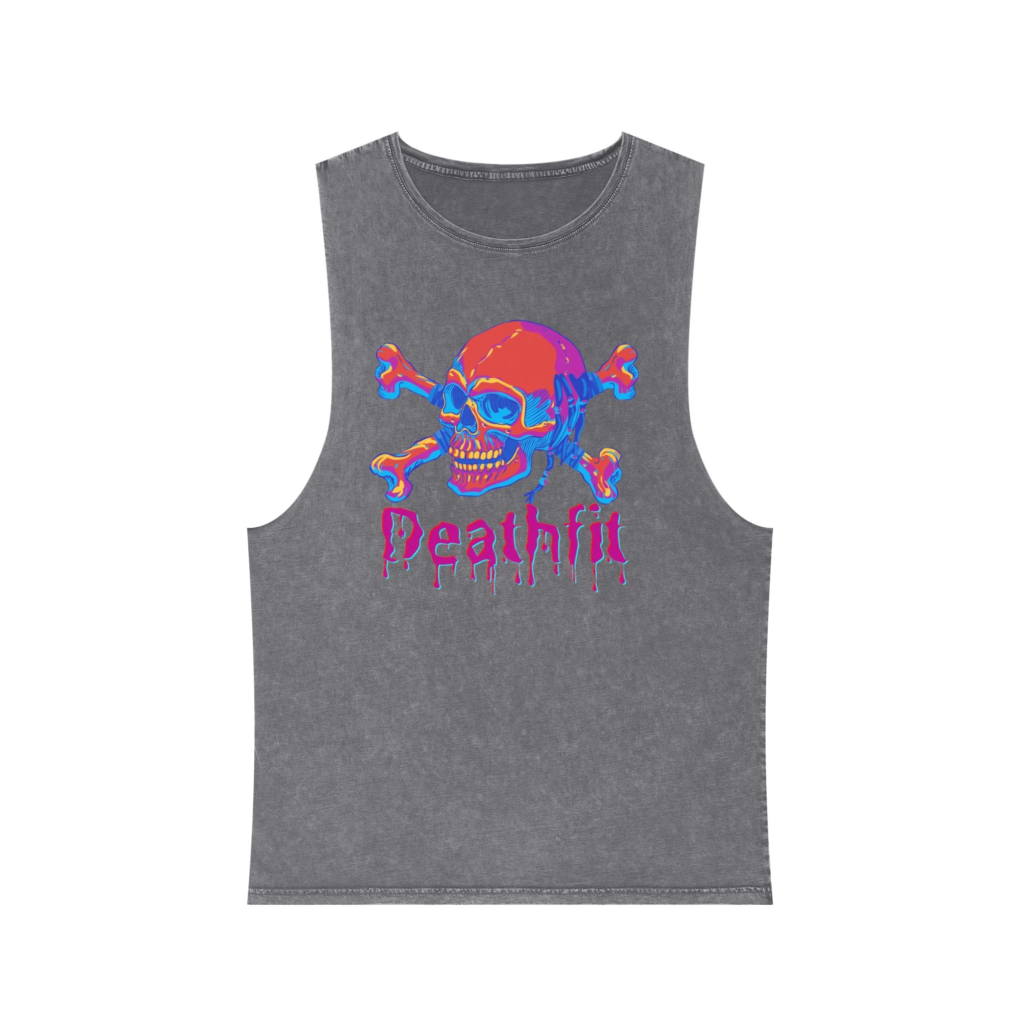 Unisex Stonewash  Premium DEATHFIT Tank Top