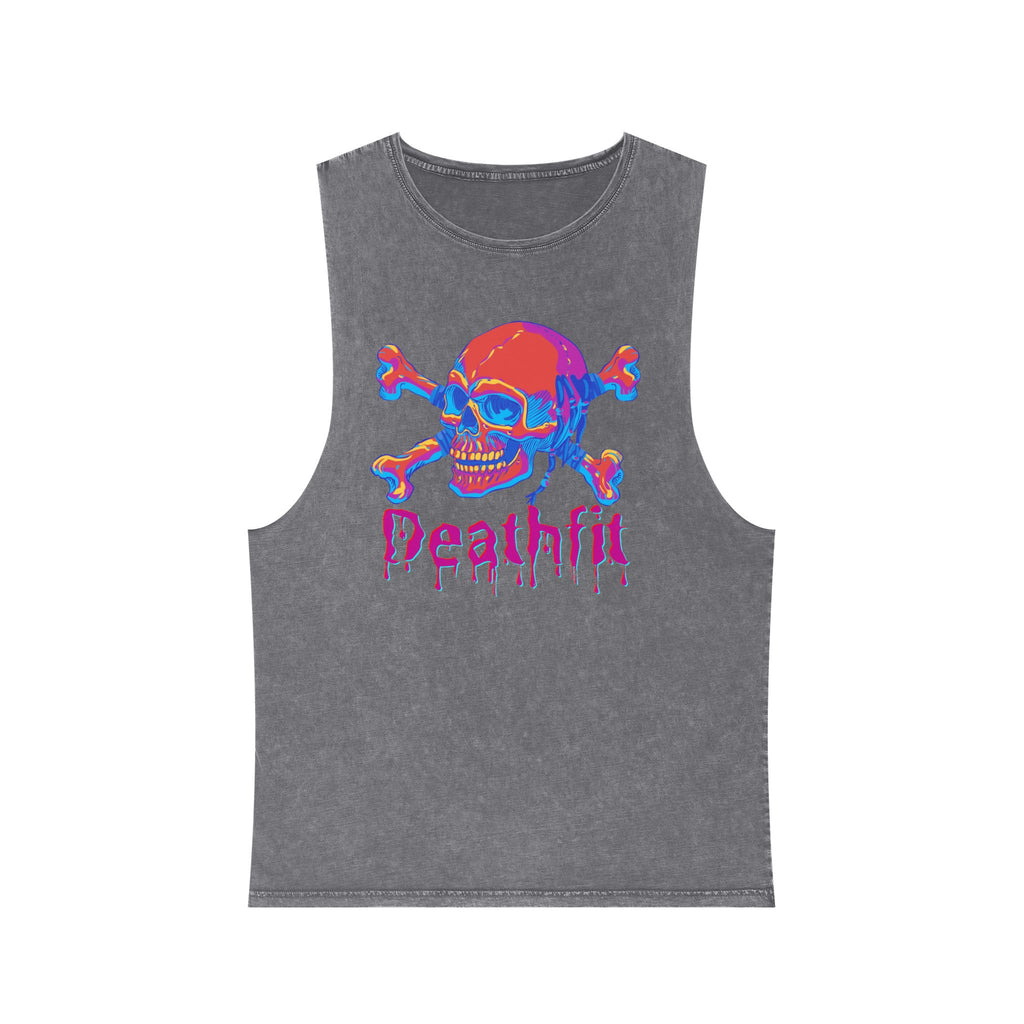 Unisex Stonewash  Premium DEATHFIT Tank Top