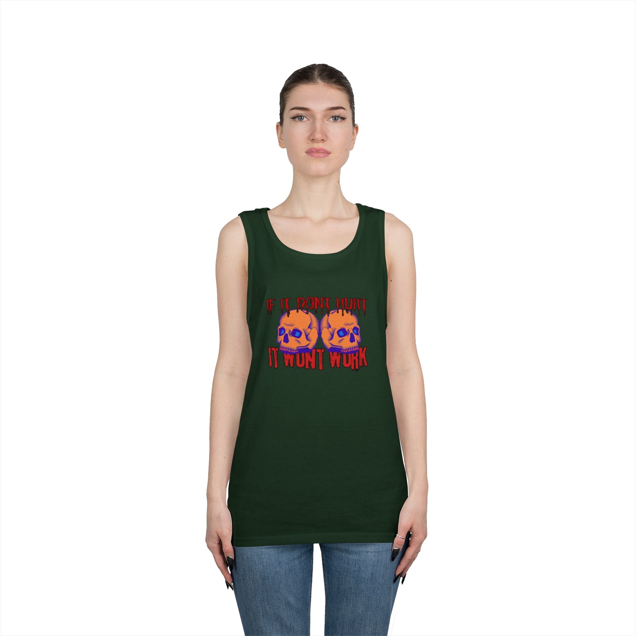 Unisex Heavy Cotton Premium DEATHFIT Tank Top "If IT Doesn't Hurt"