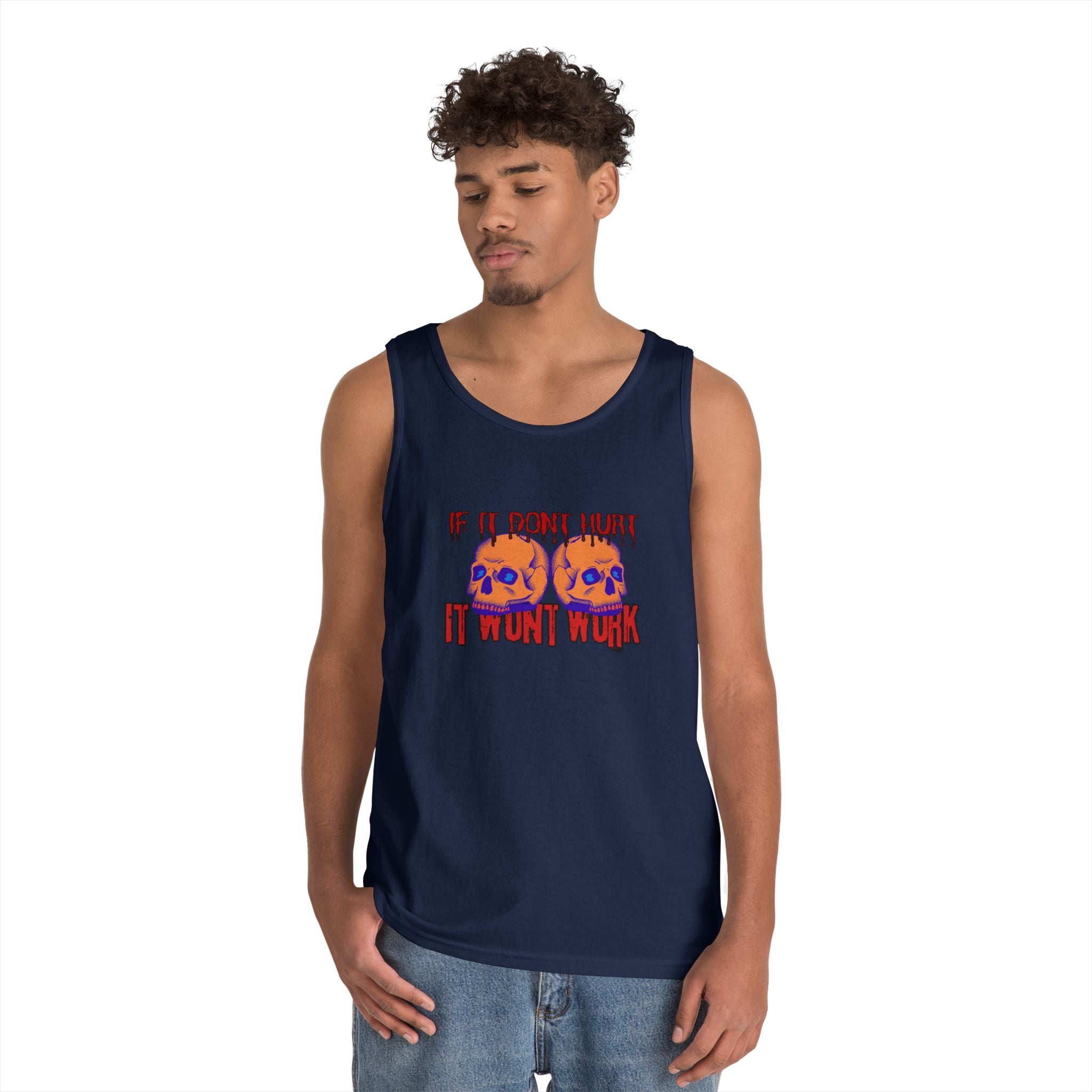 Unisex Heavy Cotton Premium DEATHFIT Tank Top "If IT Doesn't Hurt"