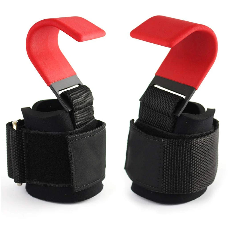 Weight Lifting Hook Grips With Wrist Wraps 