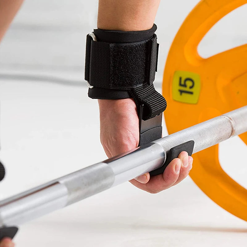 Weight Lifting Hook Grips With Wrist Wraps 