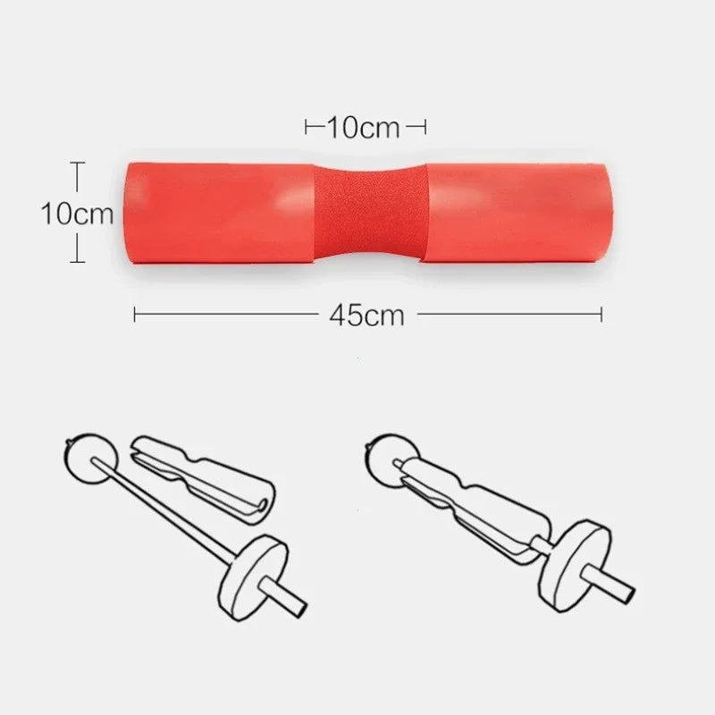 Thickened barbell shoulder pads