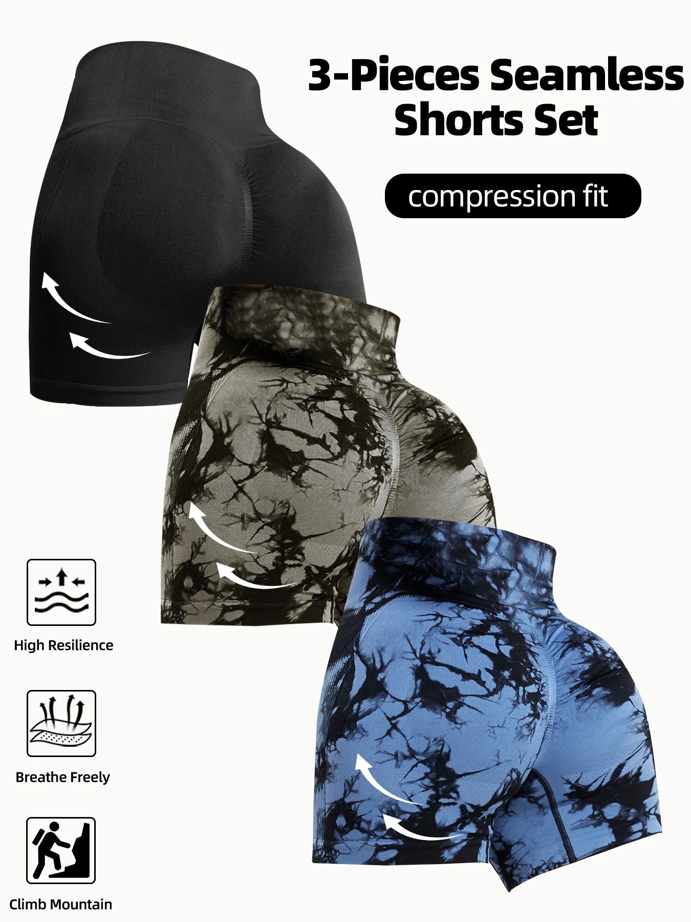 Women's Seamless  Short Leggings