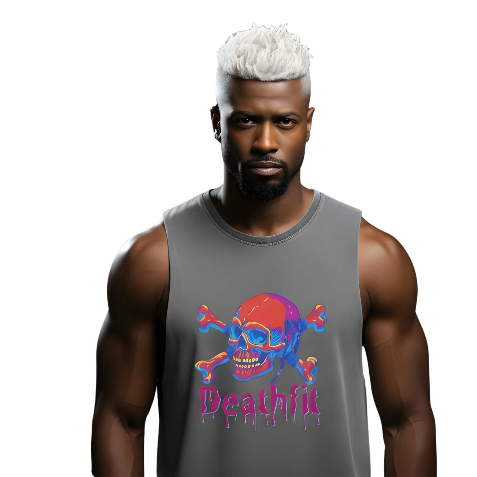 Unisex Stonewash  Premium DEATHFIT Tank Top