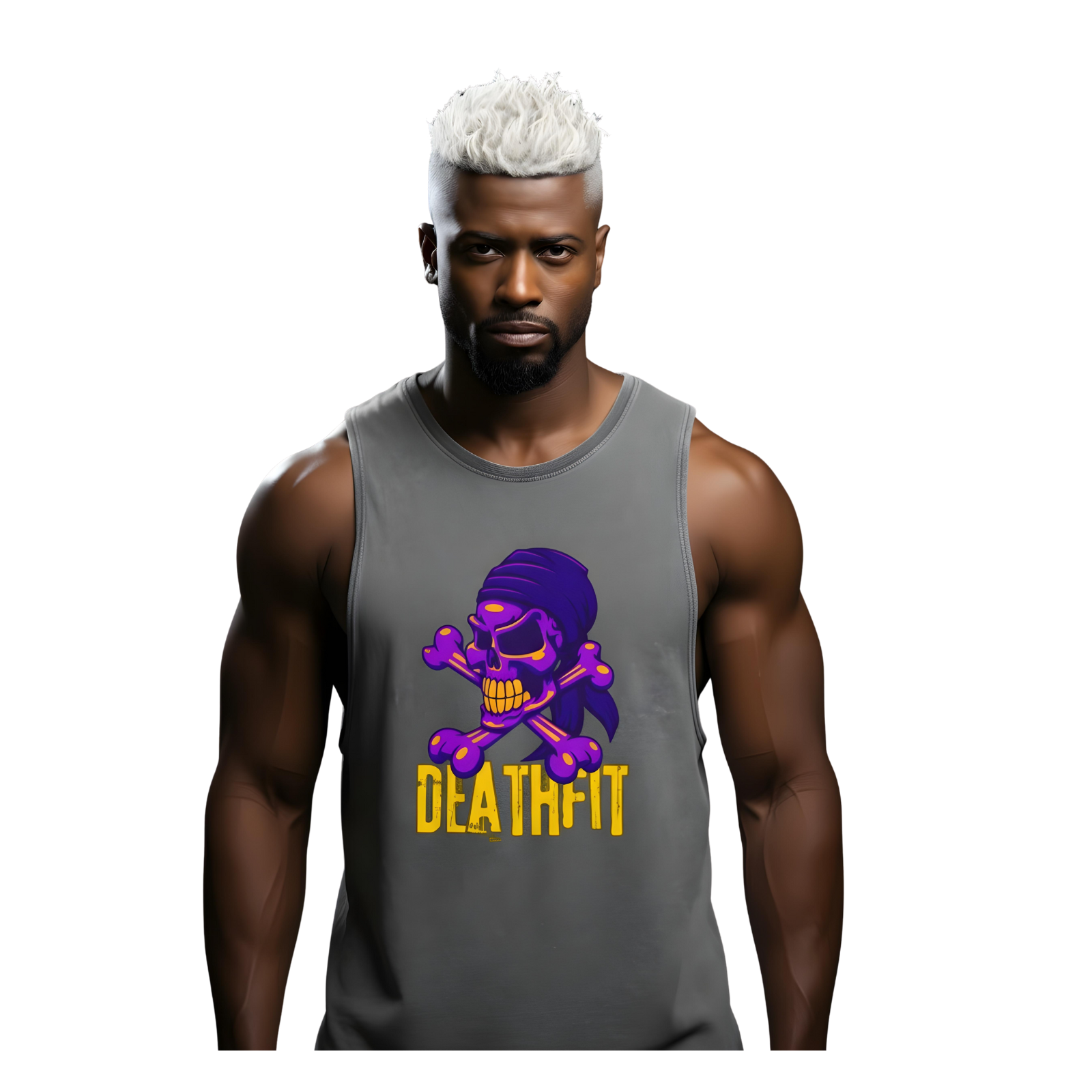 Unisex Stonewash  Premium DEATHFIT Tank Top