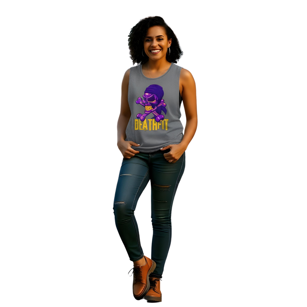 Unisex Stonewash  Premium DEATHFIT Tank Top