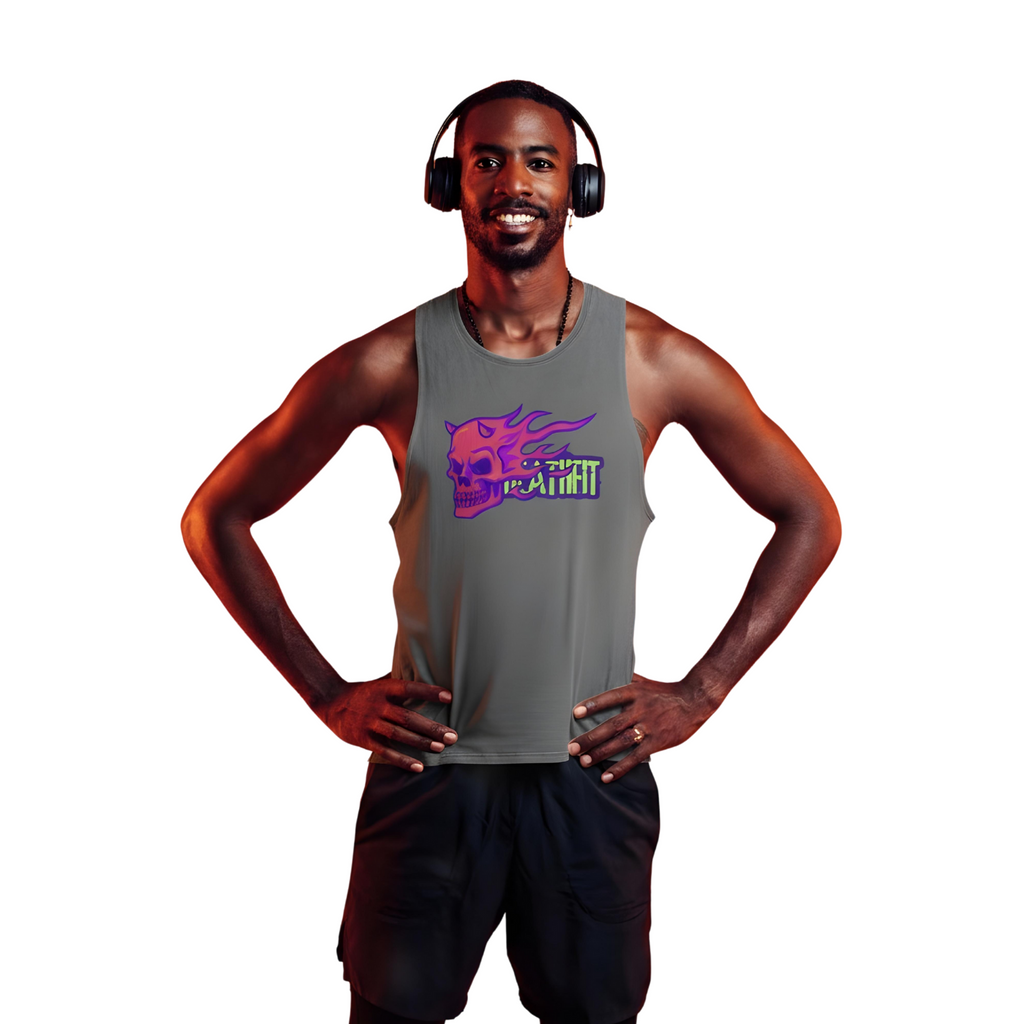 Unisex Stonewash  DEATHFIT Tank Top